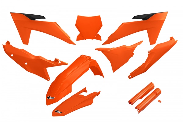 Full Plastic Kit orange compatible Ktm SX 250 - SX 125 - SX-F 350 - SX-F 450 - SX 300 - SX-F 250 - XC-F 250 - XC-F 350 - XC-...